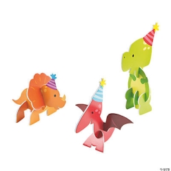 Little Dino Large Foam Centrepieces - 3 PACK